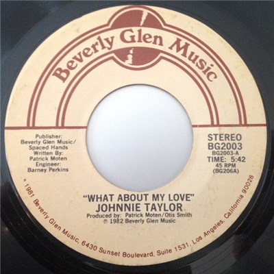 Johnnie Taylor - What About My Love / Reaganomics download mp3 flac