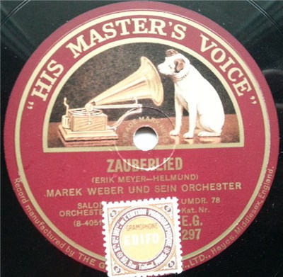 Marek Weber Und Sein Orchester - Zauberlied / Gern Hab' Ich Die Frau'n Geküsst download mp3 flac