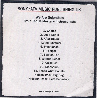 We Are Scientists - Brain Thrust Mastery Instrumentals download mp3 flac