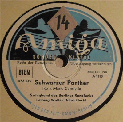 Swingband des Berliner Rundfunks, Walter Dobschinski - Schwarzer Panther / Amor, Amor download mp3 flac