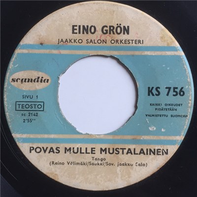 Eino Grön - Povas Mulle Mustalainen / Yhä Untani Seuraan download mp3 flac
