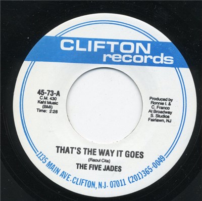 The Five Jades - That's The Way It Goes / Falling In Love download mp3 flac