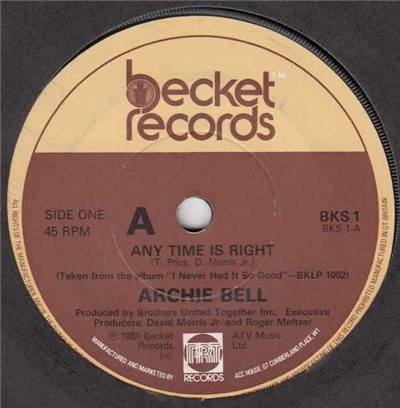 Archie Bell - Any Time Is Right / Harder And Harder download mp3 flac