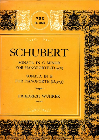 Schubert, Friedrich Wührer - Sonata In C Minor & Sonata In B Major (opus 147) download mp3 flac