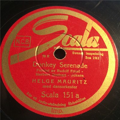 Helge Mauritz - Donkey Serenade / Ti-pi-tin download mp3 flac