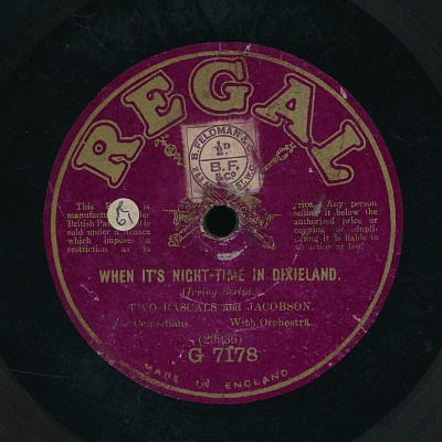 Two Rascals And Jacobson - When It's Night-time In Dixieland / Bom-Diddley-Om-Bom, That's All download mp3 flac