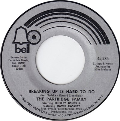 The Partridge Family Starring Shirley Jones and Featuring David Cassidy - Breaking Up Is Hard To Do download mp3 flac