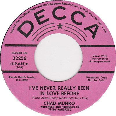 Chad Munro - I've Never Really Been In Love Before / After All Is Said And Done download mp3 flac