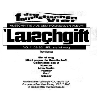 Die Fantastischen Vier - Lauschgift download mp3 flac