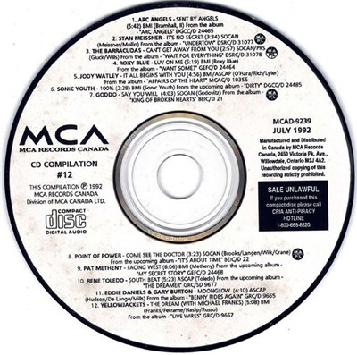 Various - MCA Records Canada - CD Compilation #12 download mp3 flac