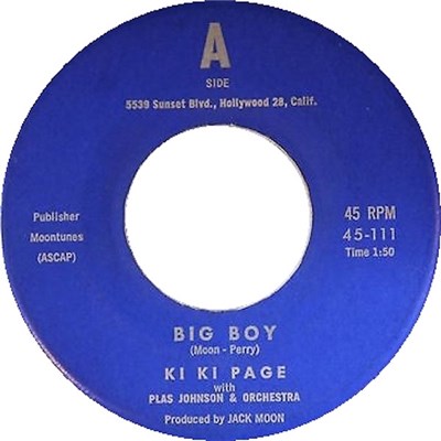 Ki Ki Page With Plas Johnson & Orchestra - Big Boy download mp3 flac