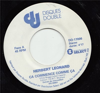 Herbert Leonard - Ca Commence Comme Ça download mp3 flac