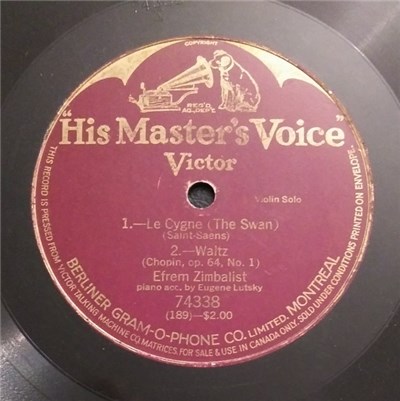 Efrem Zimbalist - Le Cygne / Waltz download mp3 flac