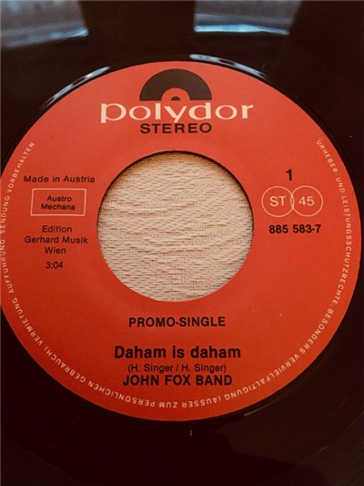 John Fox Band - Daham Is Daham / Sag Niemals Nie download mp3 flac