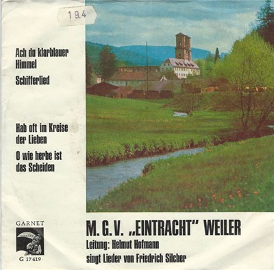M.G.V. „Eintracht“ Weiler, Helmut Hofmann , Friedrich Silcher - Singt Lieder von Friedrich Silcher download mp3 flac