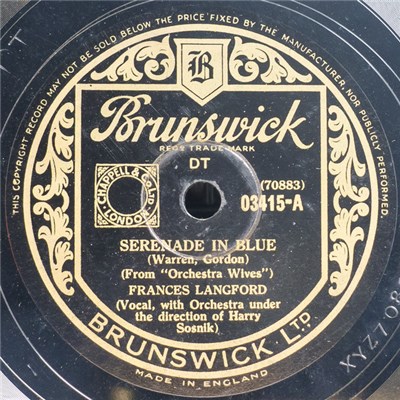 Frances Langford - Serenade In Blue / At Last download mp3 flac
