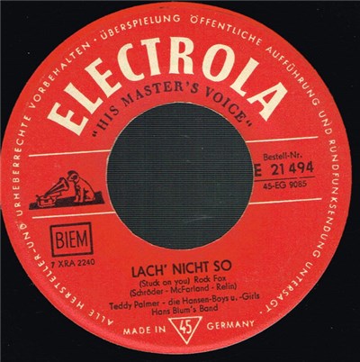 Teddy Palmer, Die Hansen-Boys U. -Girls, Hans Blum's Band - Lach’ Nicht So / Barfuss download mp3 flac