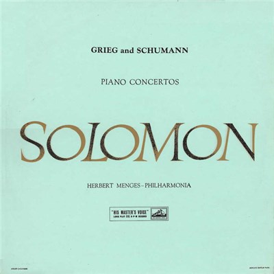 Grieg / Schumann, Solomon , Herbert Menges, Philharmonia - Piano Concertos download mp3 flac