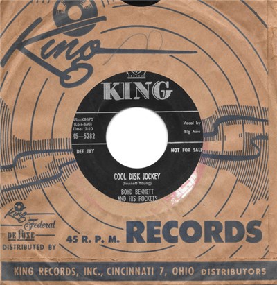 Boyd Bennett And His Rockets - Cool Disk Jockey / High School Hop download mp3 flac