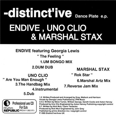 Various - Distinct'ive Dance Plate E.P. download mp3 flac
