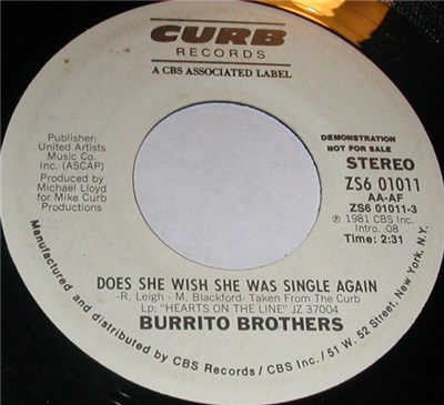 Burrito Brothers - Does She Wish She Was Single Again download mp3 flac