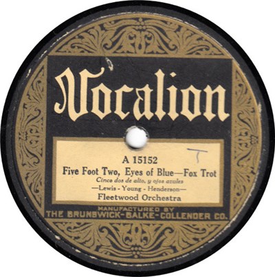 Fleetwood Orchestra - Five Foot Two, Eyes Of Blue / Bamboola download mp3 flac