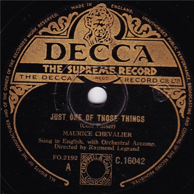 Maurice Chevalier - Just One Of Those Things / I'm Looking Over A Four Leaf Clover download mp3 flac