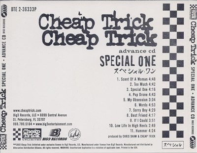 Cheap Trick - Special One download mp3 flac