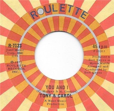 Tony & Carol - You And I download mp3 flac