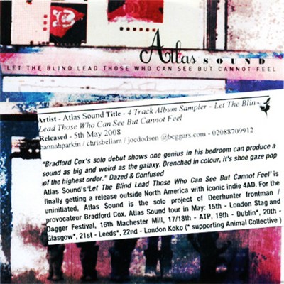 Atlas Sound - Let The Blind Lead Those Who Can See But Cannot Feel download mp3 flac