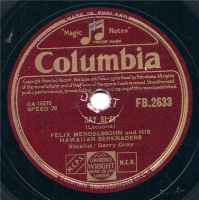 Felix Mendelssohn And His Hawaiian Serenaders - Say Si-Si download mp3 flac