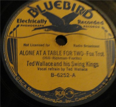 Ted Wallace And His Swing Kings - Alone At A Table For Two / Goody-Goody download mp3 flac