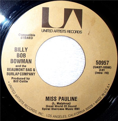 Billy Bob Bowman And The Beaumont Bag & Burlap Company - Showers / Miss Pauline download mp3 flac