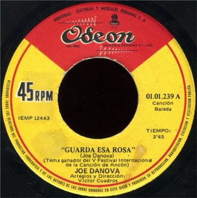 Joe Danova - Guarda Esa Rosa / Tema Para Una Confesion De Amor download mp3 flac