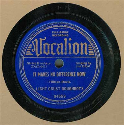The Light Crust Doughboys - It Makes No Difference Now / Troubles download mp3 flac
