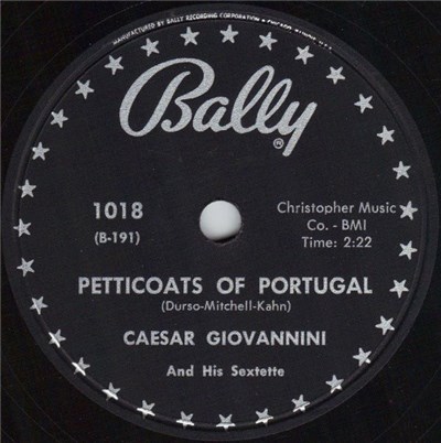 Caesar Giovannini And His Sextette - Petticoats Of Portugal / Prenez Garde download mp3 flac