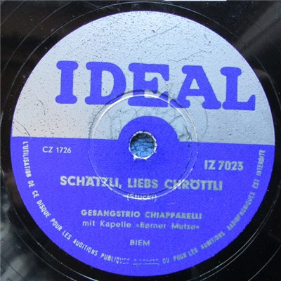 Gesangstrio Chiapparelli, Kapelle Berner Mutze - Schätzli, Liebs Chröttli / Lueg Doch Nöd So Trurig Dri download mp3 flac