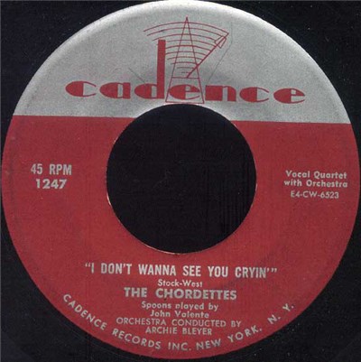 The Chordettes - I Don't Wanna See You Cryin' download mp3 flac