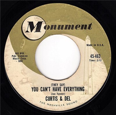 Curtis & Del - (They Say) You Can't Have Everything / Cherry Berry Lips download mp3 flac