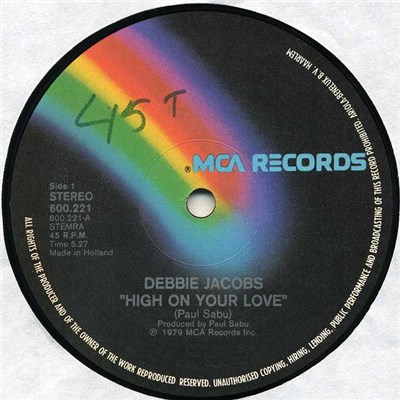 Debbie Jacobs - High On Your Love / Hot Hot (Give It All You Got) download mp3 flac