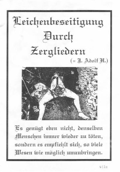 J. Adolf H. - Leichenbeseitigung Durch Zergliedern download mp3 flac