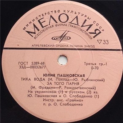 Юлия Пашковская - Тиха Вода download mp3 flac