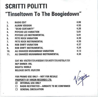 Scritti Politti - Tinseltown To The Boogiedown download mp3 flac