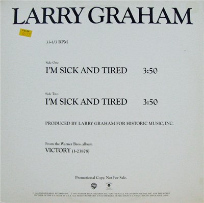 Larry Graham - I'm Sick And Tired download mp3 flac