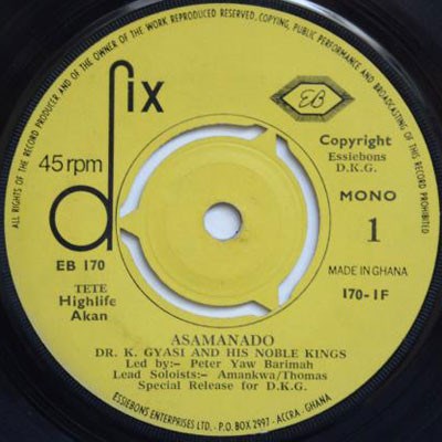 Dr. K. Gyasi And His Noble Kings - Asamanado / Mma Onka download mp3 flac