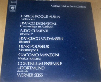 Continuum Ensemble Dortmund, Werner Seiss - Funktionen / Etwas Ruhiger Im Ausdruck / Informel 2 / Ritornelli / Mnemosyne II / Musica Notturna download mp3 flac