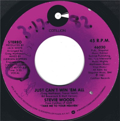 Stevie Woods - Just Can't Win 'Em All / Gotcha download mp3 flac