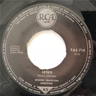 Ronnie Kranckin Orkesteri - Letkis / Amado Mio download mp3 flac