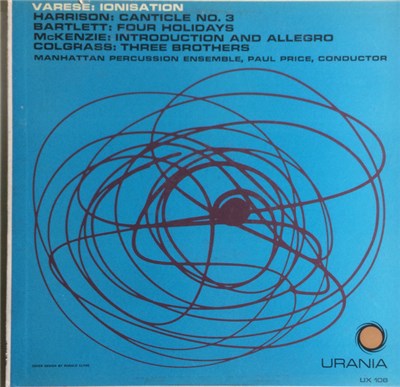 Varese : Harrison, Bartlett, McKenzie, Colgrass, Manhattan Percussion Ensemble, Paul Price - Ionisation download mp3 flac