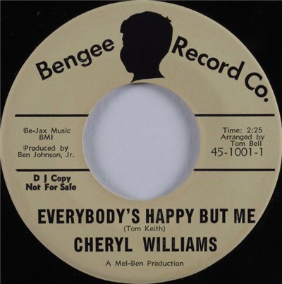 Cheryl Williams - Everybody's Happy But Me / I'm Your Fool download mp3 flac